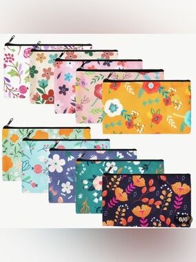 Floral Cosmetic Bag - Choose One 4 x 7